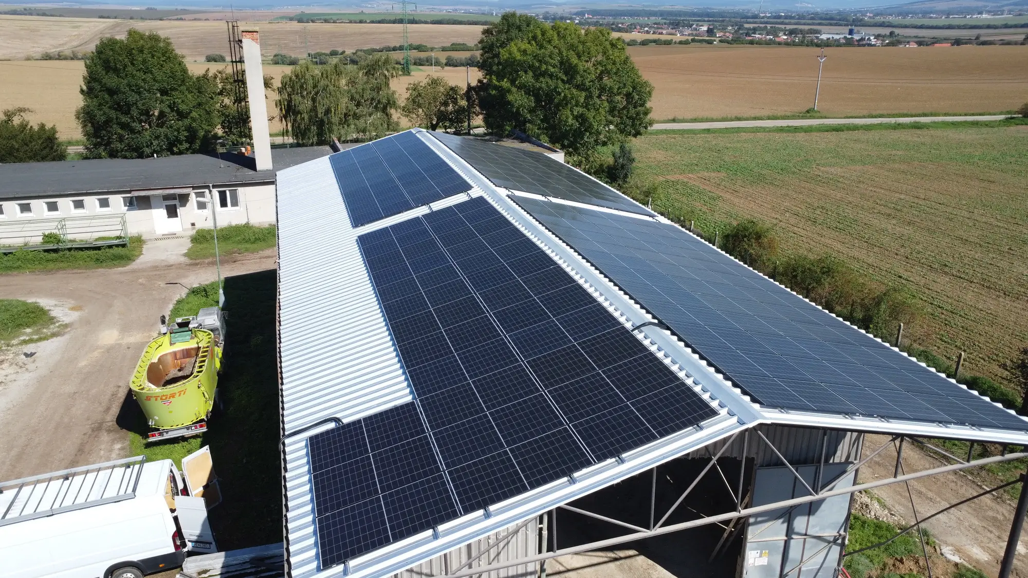 Realizácia fotovoltiky na budovu družstva s výkonom 60kWp